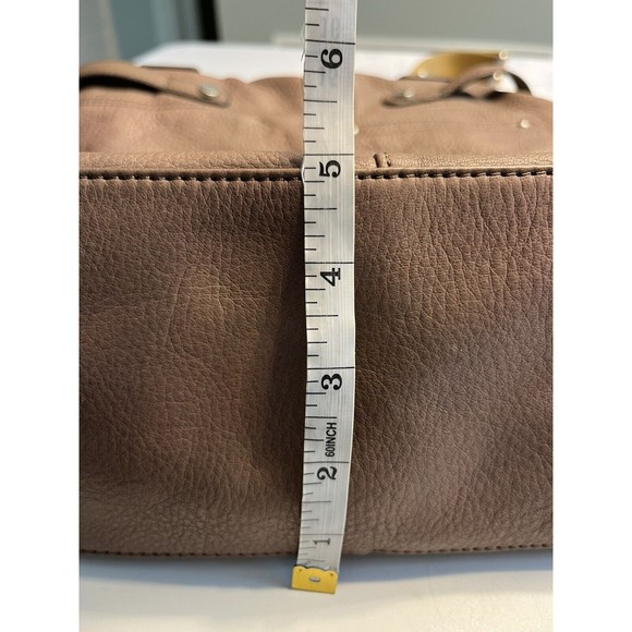 B. Makowsky Large Brown Leather Hobo Satchel Handbag Purse with Dust Cover EUC - Picture 9 of 16